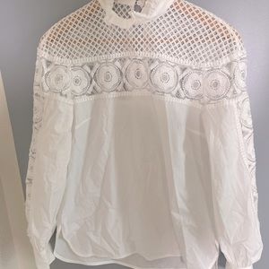 Sandro French Style white shirt women